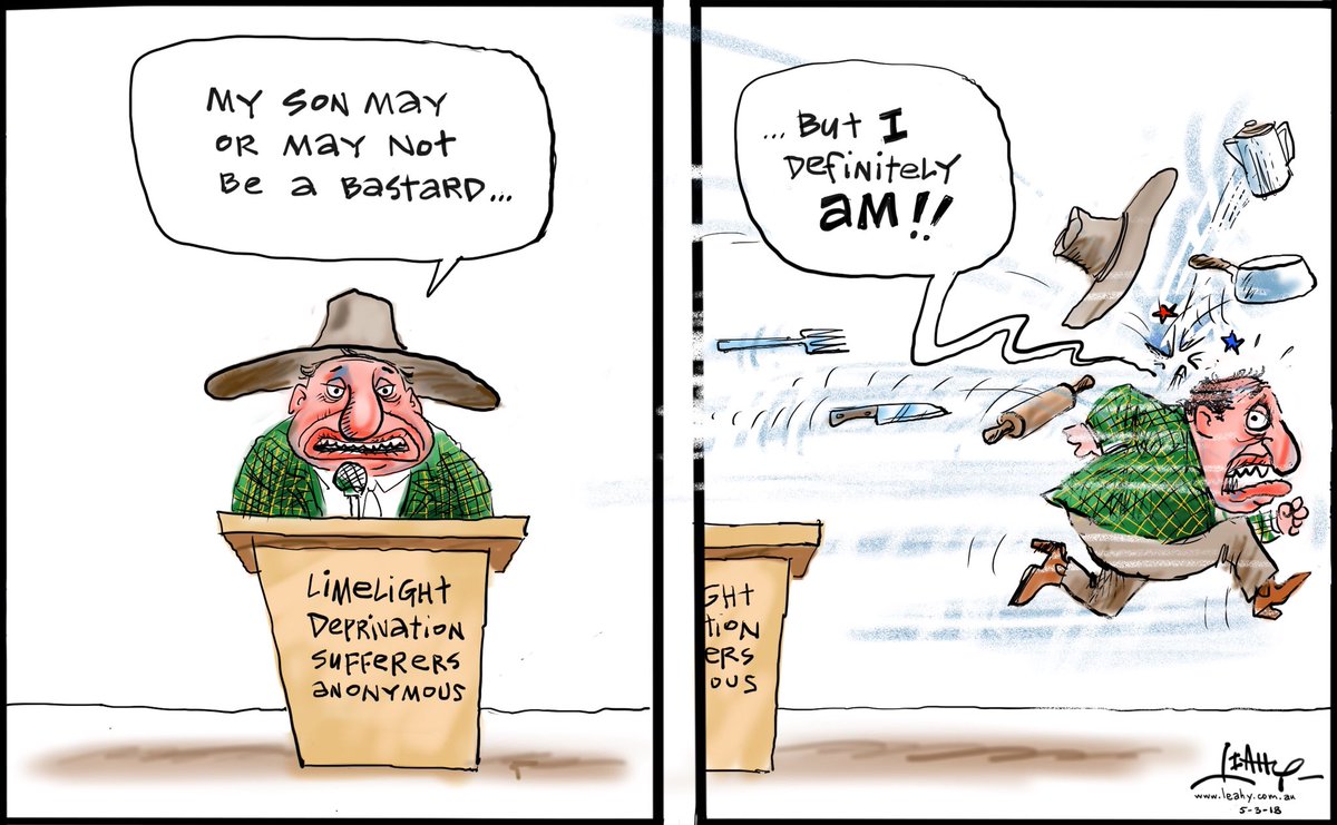 leahycartoons's tweet photo. BARNABY’S PATERNITY INSULT #paternity #JoyceQuote #Barnaby #coalition #BarnabyGate #Joyce #JoyceGate #BAN #bonkban #BarnabyJoyce #Leadership #BarnABY #BarnaBaby @Barnaby_Joyce @ABCPolitics #auspol @couriermail @BreakfastNews @TurnbullMalcolm @SkyNewsAust @sunriseon7 https://t.co/UJVfmHenLE