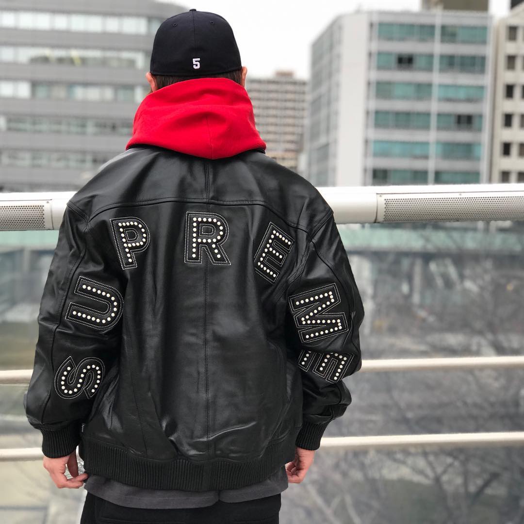 supreme leather jacket 2018