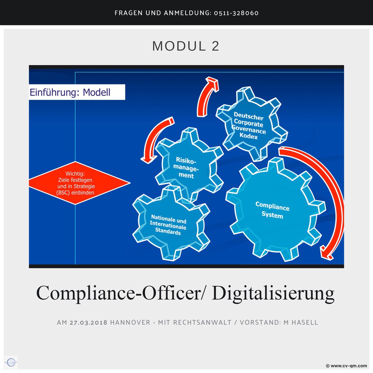 cvqmcompliance's tweet photo. Compliance Officer/ Digitalisierung - Modul 2. Am 27.03.18, Anmeldung unter 0511-328060
Wir freuen uns auf euch! #compliance #complianceofficer #digitalisierung #modul2 #hannover #cvqm https://t.co/Z4Vw5KSPRj