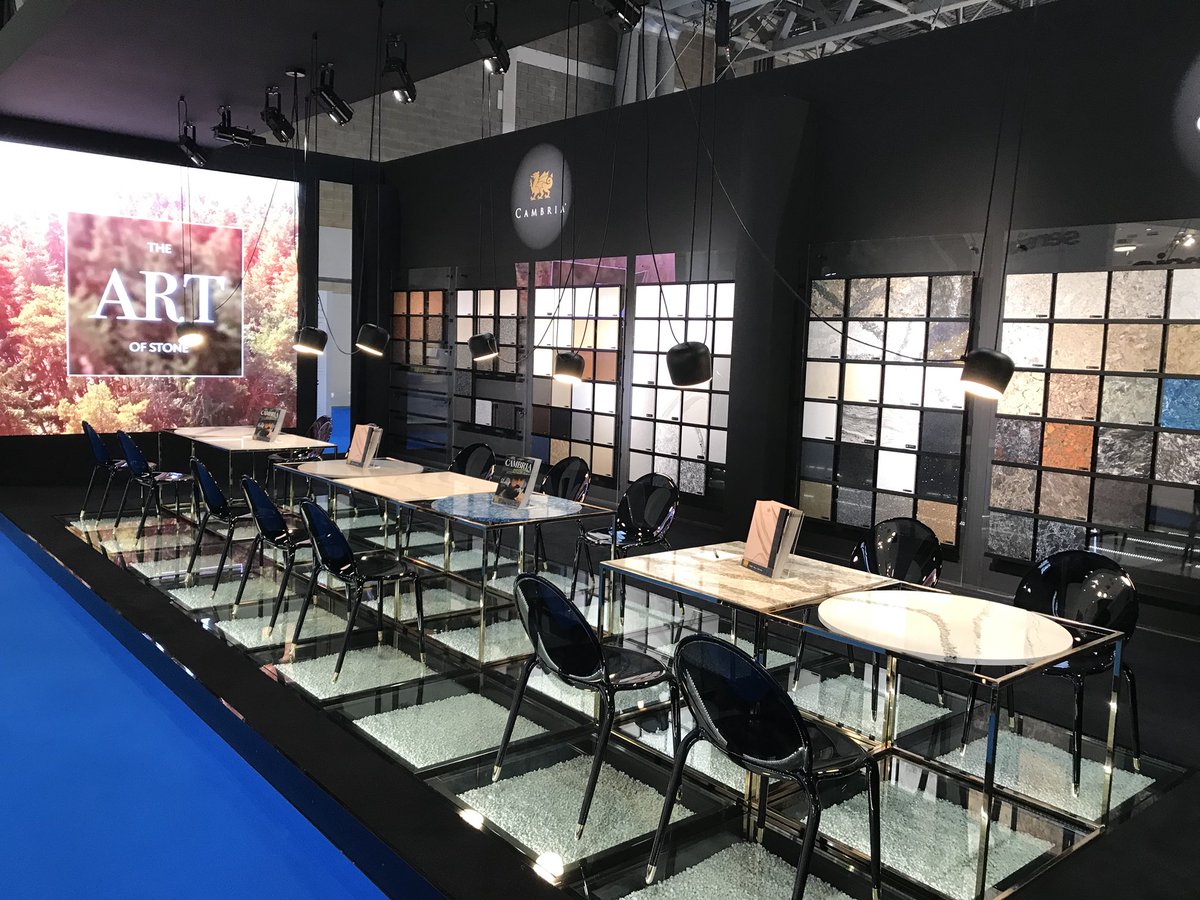 It’s showtime @kbblive! The snow is melting & temps are rising. Swing by to see @CambriaSurfaces and all our newest designs. #WeAreCambria #granitegraniteltd #kbb18