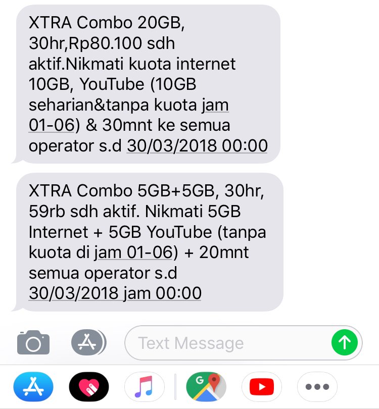 ilo_noor's tweet photo. @myXLCare kalo beli paket extra combo 2 kali, yang lama ga otomatis ga aktif yah? Awalnya saya beli yang 20GB, tapi keluarga isikan lagi 10GB yang 20GB otomatis hilang kah? https://t.co/ImyU5mn4I4