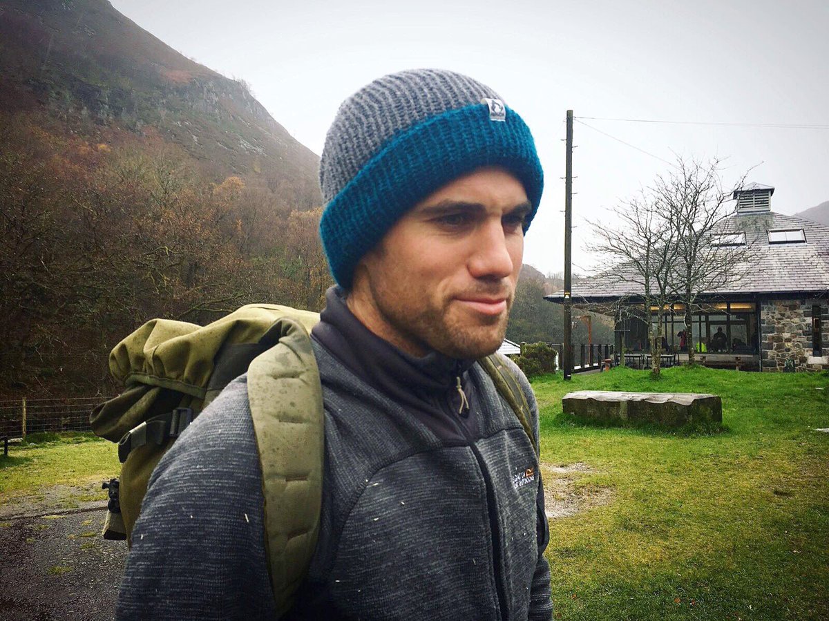 FervorBrand's tweet photo. .@Tudor_Rees all set for a mountain hike in Mid Wales wearing his two-tone Fervor trawler beanie. #madeincornwall #midwales #getoutdoors https://t.co/lr6Rw43gWV