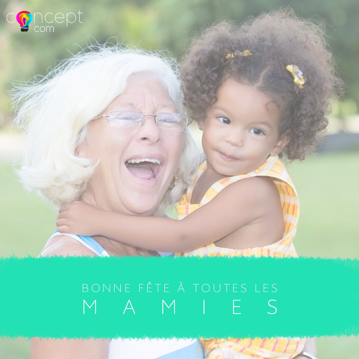 conceptcomwi's tweet photo. Avez-vous fait un câlin à votre grand-mère ce matin ? Il est encore temps... ;-) #conceptcomwi https://t.co/JydUs9YQNb