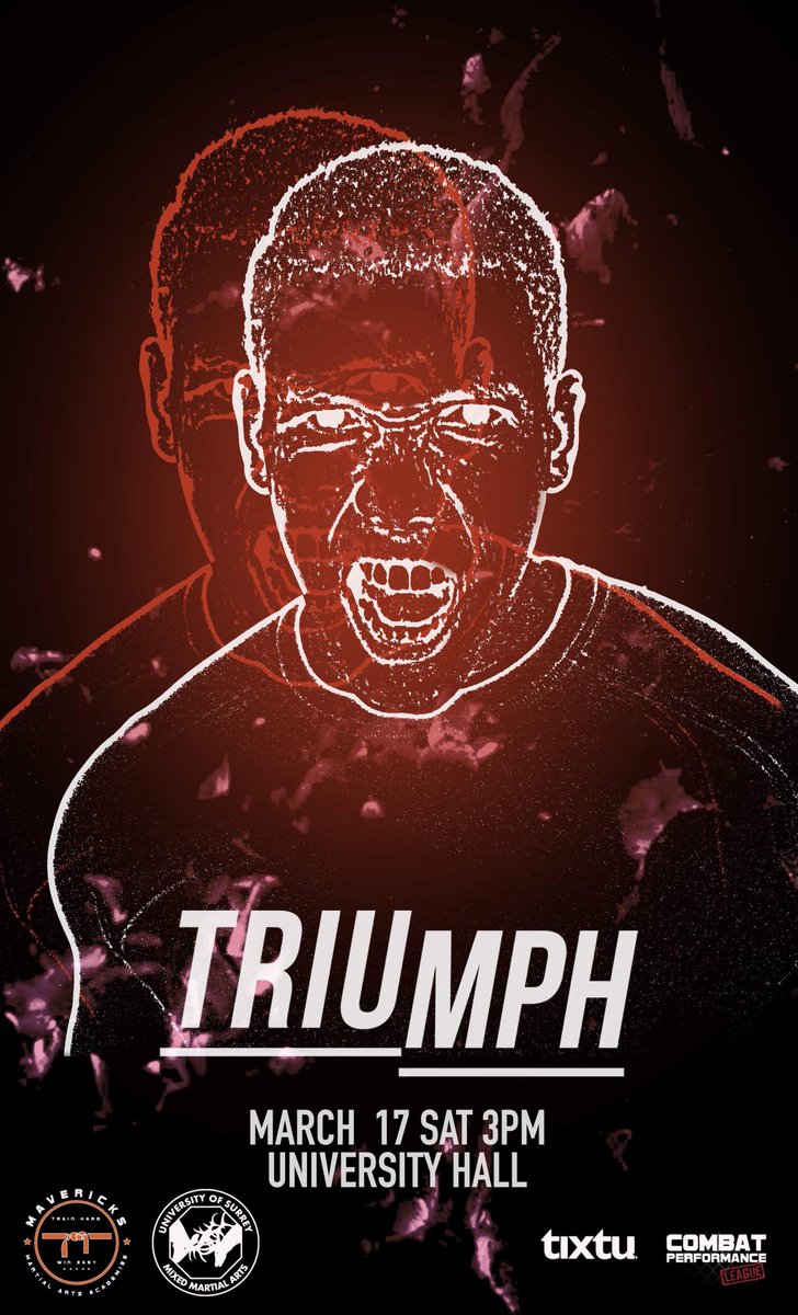 SurreyUniMMA's tweet photo. Got your tickets yet? Don’t wait up, Triumph Round V is right around the corner. Tickets available at https://t.co/oFE62Rxhhr 🤙🏻 https://t.co/QcJy2bBzeh
