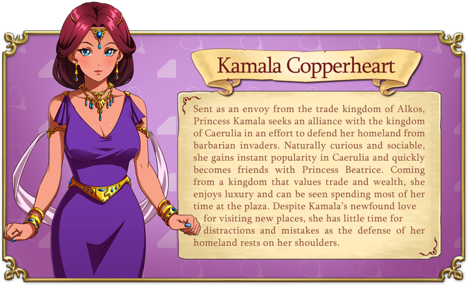 Say hello to Her Royal Highness, Princess Kamala Copperheart! 