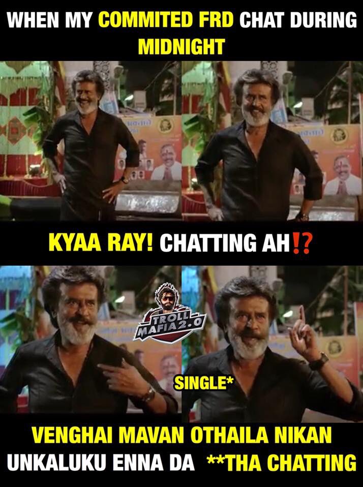 TrollmafiaOffi's tweet photo. #Kaala #Rajini #2PointO https://t.co/jMV5DC2siq