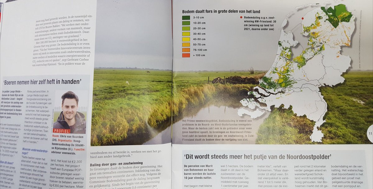 boerenbunder's tweet photo. Leuk artikel over de nieuwe mogelijkheden met Boer&amp;Bunder in de @Boerderij_nl check nu zelf je actuele bodemdaling op Boer&amp;Bunder! 
#boer #bunder #dacom https://t.co/WtcQ7Zrzwx