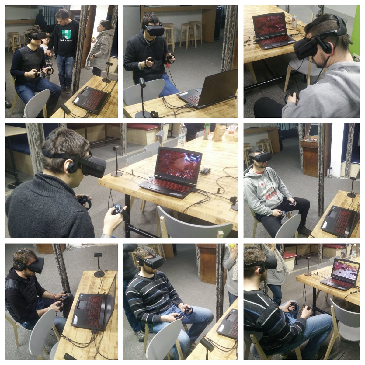 hackandpaint's tweet photo. Thanks to everyone at SYSF who play-tested our game and gave us some amazing feedback!! We hope to make our game even more awesome in time for #GDC2018 - why not come to our booth #PL4013 and try it out too - we'd love to hear your thoughts! #VRgames #playtesting #indiegamedev https://t.co/IpeLKFh6zy