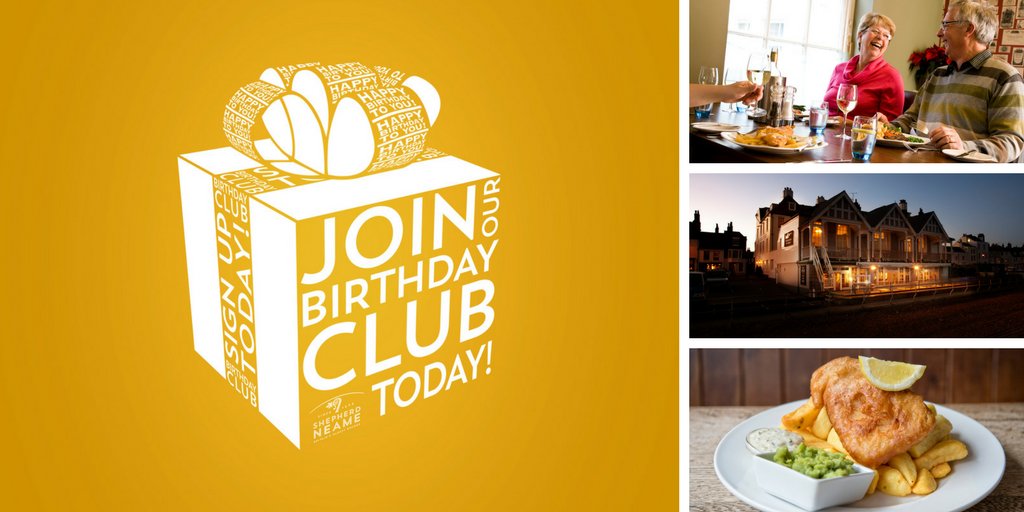 RoyalHotelDeal's tweet photo. Join our Birthday Club and we’ll treat you to lunch on your birthday, every year! Vouchers are redeemable in over 40 pubs across Kent and the South East. Sign up now at: https://t.co/ILSLWG3BYz https://t.co/6LCUHtybZu