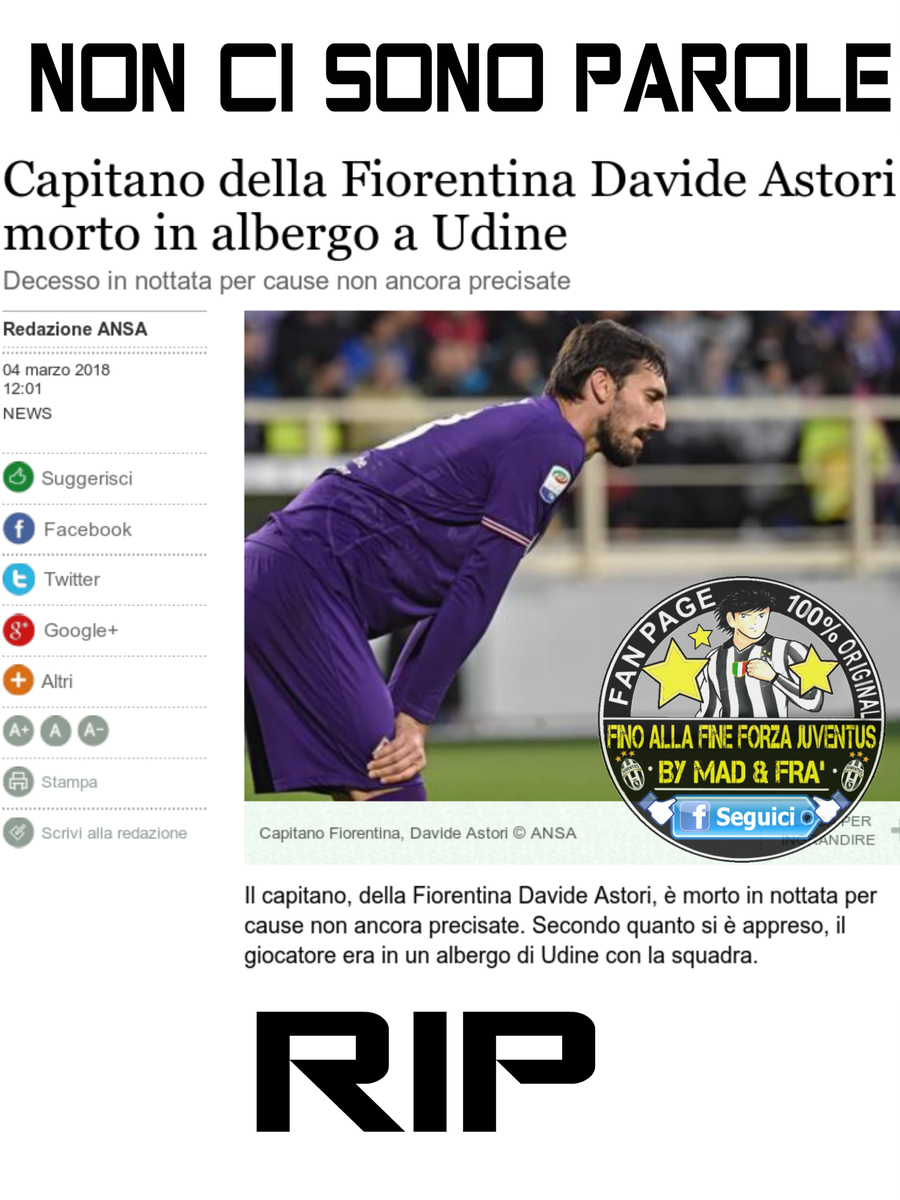 FraMad3's tweet photo. #Astori #RIP https://t.co/osGwRcv7IH
