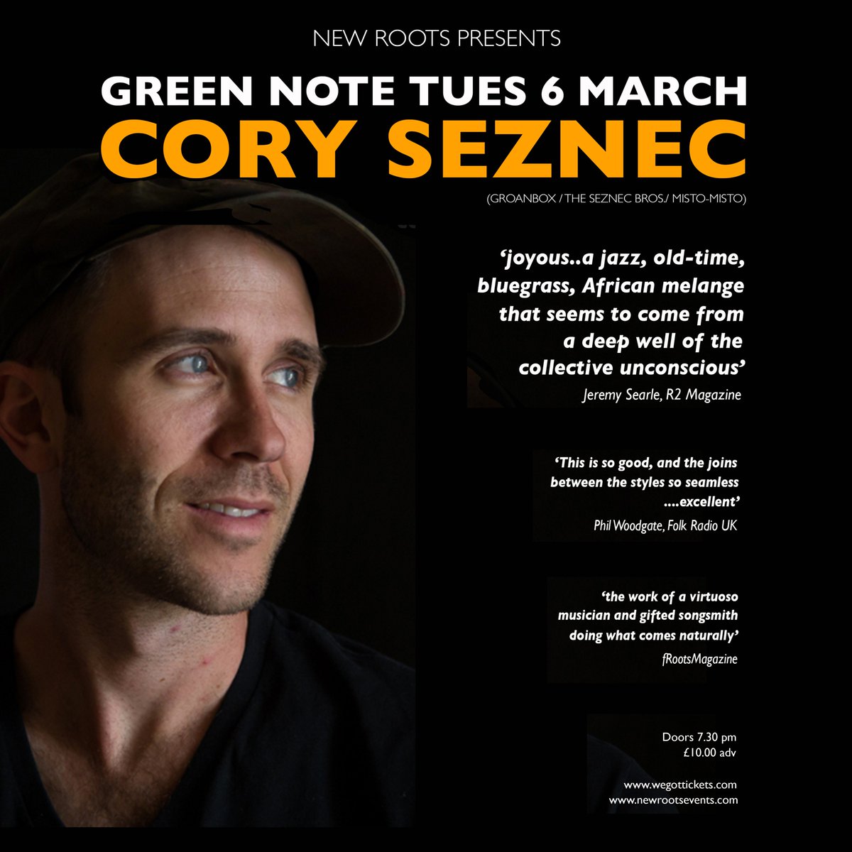 New Roots (@newrootsevents) on Twitter photo This Tues 6 March the wonderful Cory Seznec <a href="/cocoringo/">cory seznec</a> plays <a href="/GreenNote/">Green Note</a> with his 4 piece band. If you're a fan of American roots music, you don't want to miss this- tix wegottickets.com/event/426985 <a href="/R2Magazine/">R2 Magazine</a> <a href="/SonglinesMag/">Songlines Magazine</a> <a href="/Fatea_Magazine/">Fatea</a> <a href="/LondonFolkMusic/">David - Web3之加密大卫</a> @americanaUK <a href="/frootsmag/">podwireless - local music from out there</a> This Tues 6 March the wonderful Cory Seznec <a href="/cocoringo/">cory seznec</a> plays <a href="/GreenNote/">Green Note</a> with his 4 piece band. If you're a fan of American roots music, you don't want to miss this- tix wegottickets.com/event/426985 <a href="/R2Magazine/">R2 Magazine</a> <a href="/SonglinesMag/">Songlines Magazine</a> <a href="/Fatea_Magazine/">Fatea</a> <a href="/LondonFolkMusic/">David - Web3之加密大卫</a> @americanaUK <a href="/frootsmag/">podwireless - local music from out there</a>
