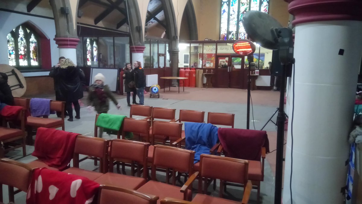 warmtheheartbd5's tweet photo. Cold snowing, just a chance look forward to our heated floor. Polar bear given out for the coldest member of the congregation https://t.co/eeHU3ZWI7Z