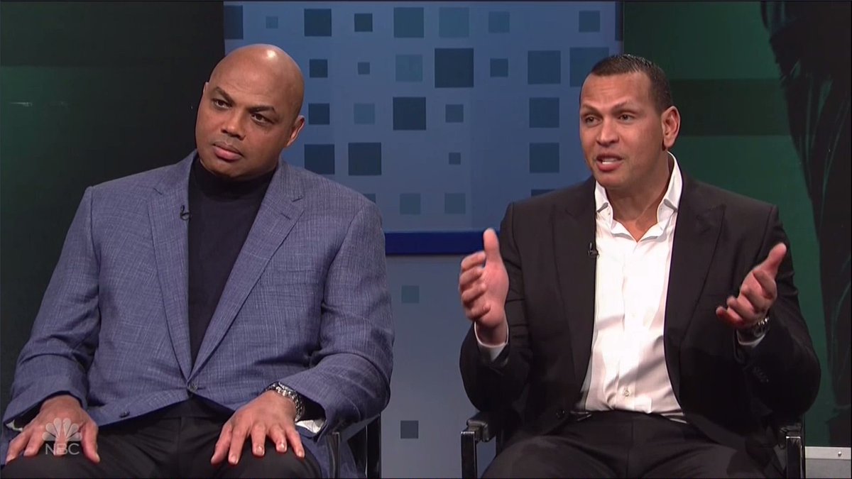THR's tweet photo. Watch Charles Barkley's sketch with Alex Rodriguez (and more) on #SNL this week https://t.co/0Y6CrkDbHi https://t.co/K5ZEws3OcS