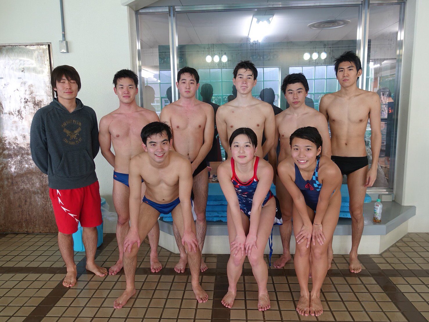 水球　大学　水球部チーム水着 水球 大学 水球部チーム水着 - メルカリ