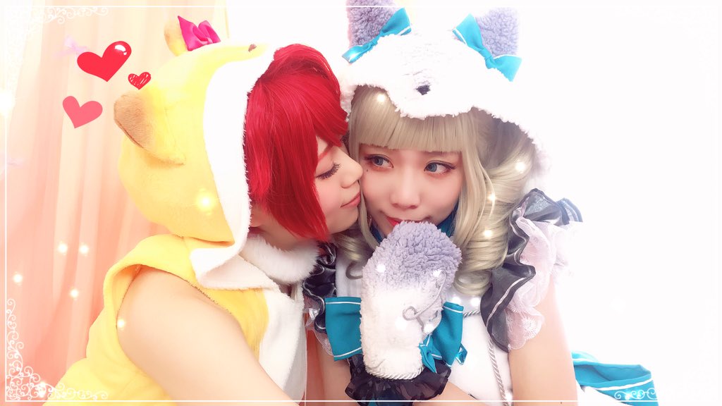 s_satoimo's tweet photo. ひづきさんとアイカツ合わせしてきたよ😍
かえゆりのもこもこウィンターアニマル🐾🦊🎀 https://t.co/r67RLMdjIz