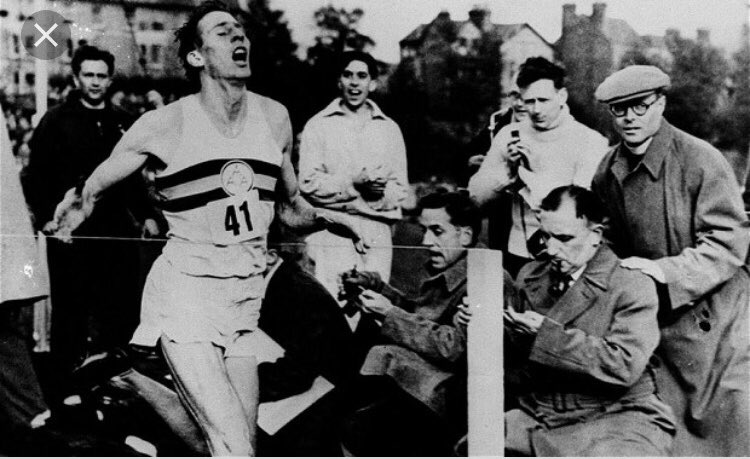 rjprobinson's tweet photo. “We run, not because we think it is doing us good, but because we enjoy it and cannot help ourselves...The more restricted our society and work become, the more necessary it will be” Roger Bannister, a man who reset limits in sport and life https://t.co/TAN3X3lIYR