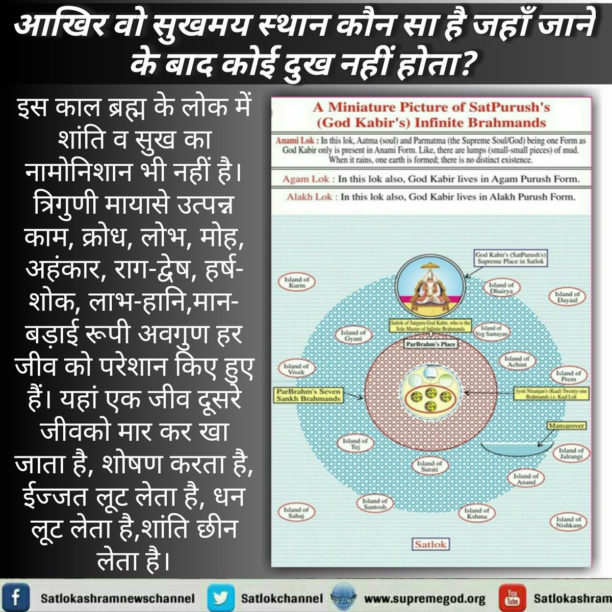 Kabirisgodone's tweet photo. @KaushalDas17 @aajtak @PMOIndia @AmitShah @virendersehwag @sachin_rt @msdhoni @namo_office #KabirTeaser 
Jane hame ki parmatma ki bhakti karni chahiye or apne ghar satlok jane ke liye hame puran parmatma ki bhakti karke aone ghar vapas jana hai
देखिए श्रद्धा MH One पर दोपहर 2:00PM से 3:00PM तक https://t.co/bPIiyNNCIS