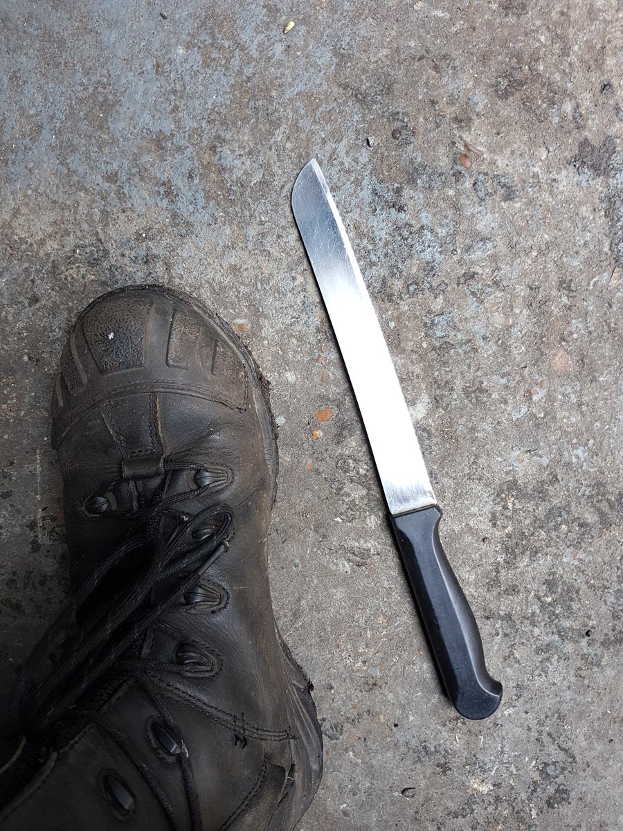 TabardGrowers's tweet photo. Bread knife found and disposed from #BeautifulBalin @MPSChaucer https://t.co/Lnl8FxbrtF