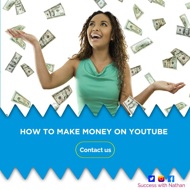 succeednathan's tweet photo. How to Make Money on YouTube 
https://t.co/rgMr2BnNFY
#money #earnmoney #makemoneyonline #MLM #marketing #getpaid #online #cash #affiliate https://t.co/p6BkjuGiqR