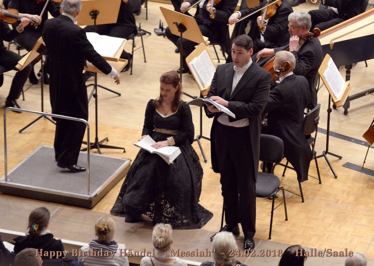 mcallisterrob's tweet photo. Last week's Messiah in Handel's hometown- Halle, Germany with the Halle Symphony Orchestra to celebrate his 333rd birthday 🎉 https://t.co/8UkgNFDX8p