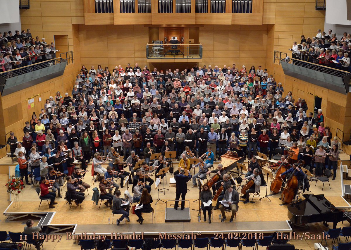 mcallisterrob's tweet photo. Last week's Messiah in Handel's hometown- Halle, Germany with the Halle Symphony Orchestra to celebrate his 333rd birthday 🎉 https://t.co/8UkgNFDX8p