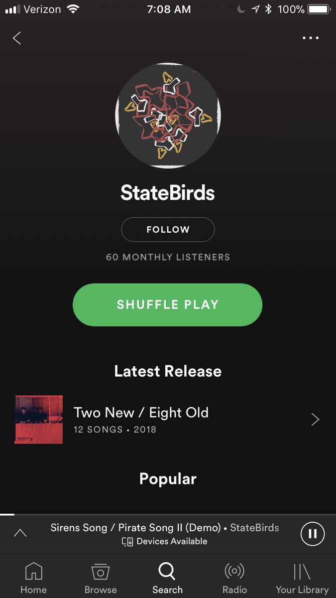 Good morning friends. We are live on <a href="/Spotify/">Spotify</a>. 

open.spotify.com/album/5drLG1cg…

The drought is over. Happy Sunday and enjoy responsibly.
<a href="/state_birds/">-</a>