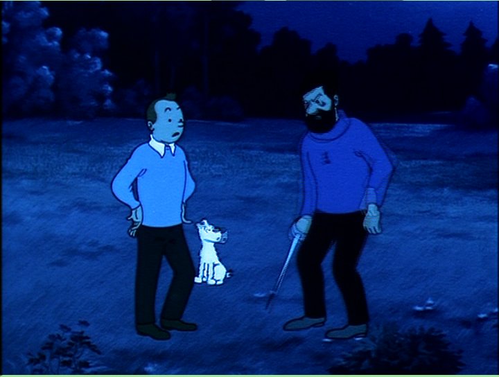 Cosmic Baton Boy フミさん ベルギーで制作された タンタンの冒険の劇場版 七つの水晶球と太陽の神殿 Tintin And The Temple Of The Sun を観ています １９６９年の作品 でキャラクターや背景の作画が 素晴らしいアニメです エルジェ タンタン