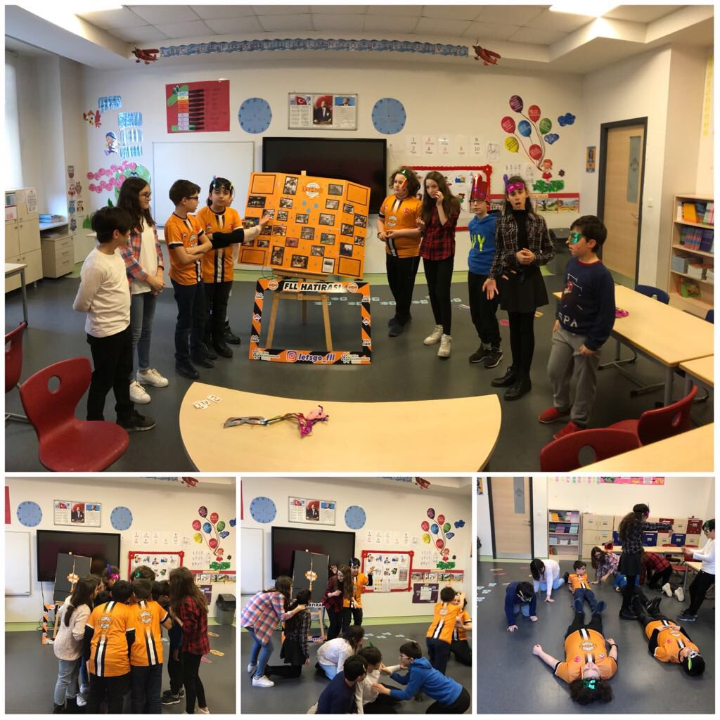 Bahcesehir_Sam's tweet image. Robotik takımımız LETSGO, katılacağı FLL ulusal turnuva öncesinde okulumuzdaki veli, öğretmen ve öğrencilere yaptıkları çalışmaları sergilediler. @letsgo_fll #hydrodynamics #bkegitek #bilimkahramanları #firstlegoleague #fll