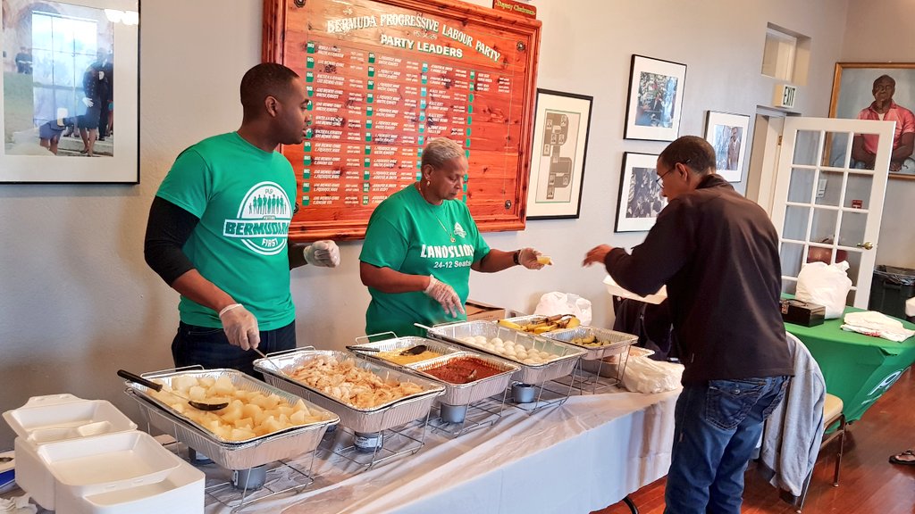 BermudaPremier's tweet photo. #Bermuda Codfish Breakfast with all the trimmings!! Join us at the @voteplp HQ this morning for Constituency 18's Codfish Breakfast Fundraiser. Dine in or take out. $15 per person. We will be here until 11am. Hope to see you soon. #codfishandpotatoes #bermudatradition #breakfast https://t.co/vmsDlw1WSH