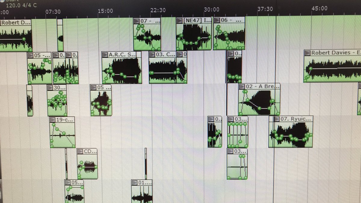 LowLightMixes's tweet photo. Attempting to make an alternate Annihilation soundtrack. Hampered by so many choices and my inability to make a decision and stick with it. #ambientproblems #endlessrevisions https://t.co/eQ4E6r9W9T