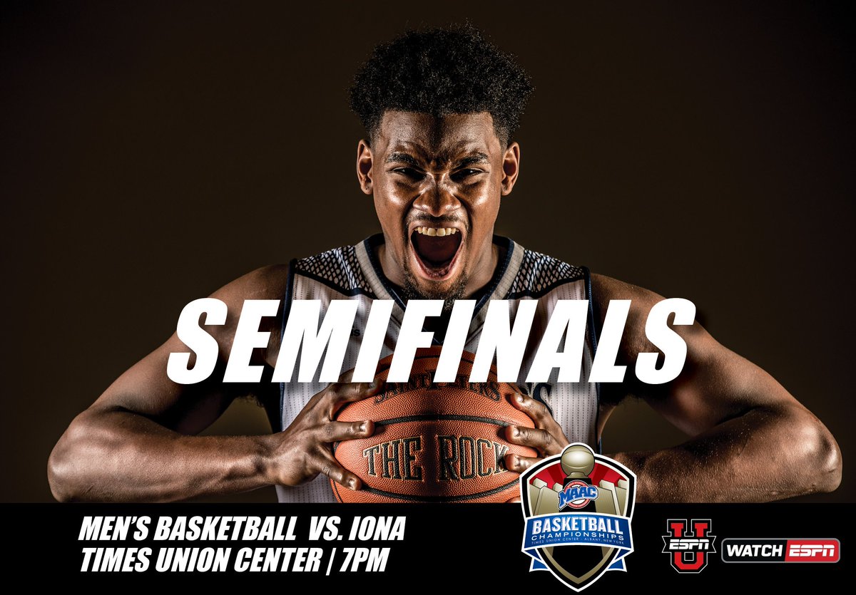 PeacocksMBB's tweet photo. IT'S GAME DAY!

🏀 Saint Peter’s vs. Iona
🗣 MAAC Basketball Championship Semifinals 
📍 Times Union Center - Albany, NY
🕑 7 p.m.
📱 @PeacocksMBB
📝 https://t.co/KTkr8vCQnW
💻 WatchESPN / ESPN3
#StrutYourPride https://t.co/1SLXzlLEuo