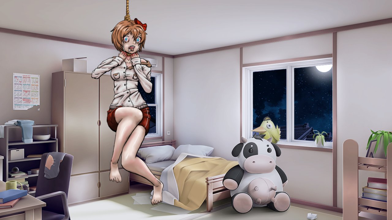 xenoblob on X: Summer Hope, Sayori struggles iv been commissioned to  provide art and custom CGs for a mod of Doki Doki Literature Club called  Summer Hope. this is a scene where