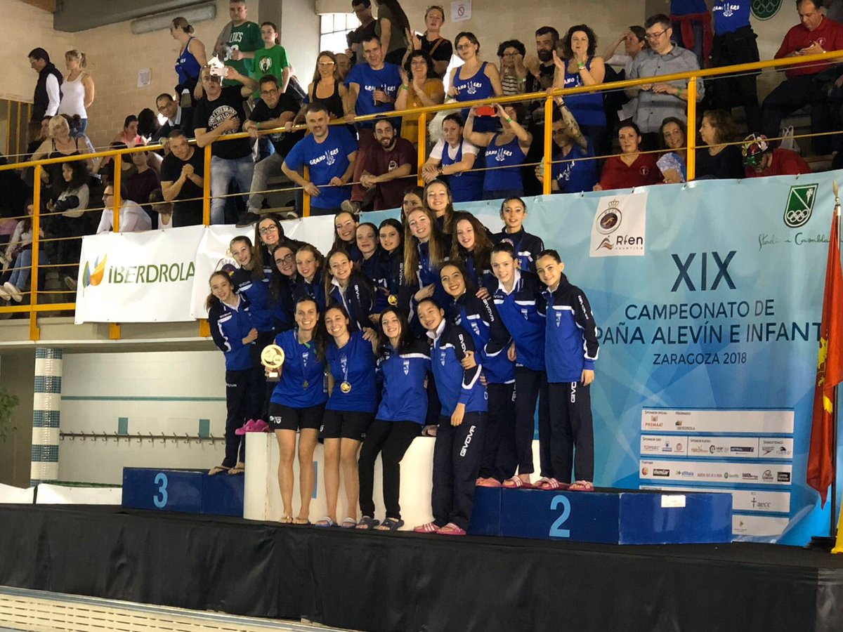 cngranollers's tweet photo. Les infantils A, campiones d’Espanya en Combo i trofeu al millor club de la categoria #Granollers #sincro https://t.co/DDpTnw9mlP