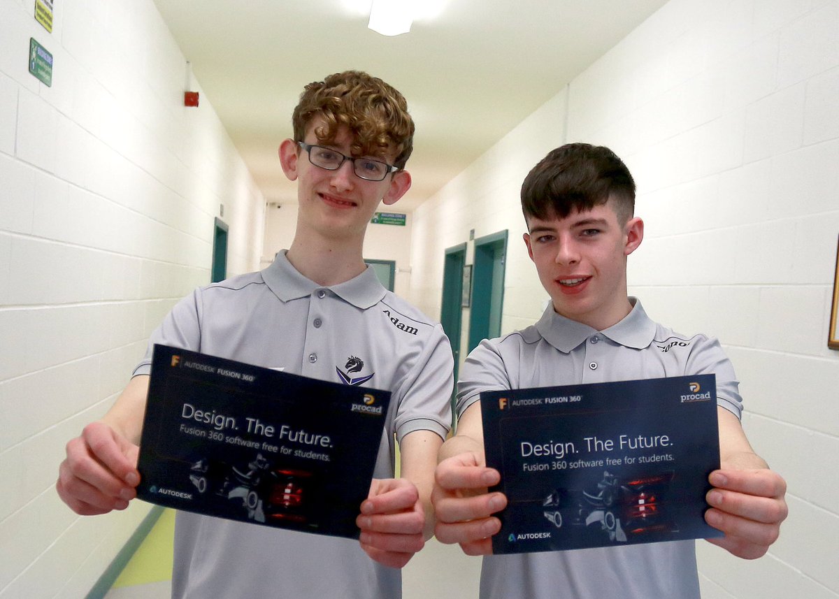 ImperiumRacing's tweet photo. Thanks to @ProcadIreland we are using @adskFusion360 from @autodesk for designing our 2018 @F1inSchoolsHQ race car. 🏁🏁🏁 A great partnership for Engineering Week 2018!! #engweek2018 @EngineerIreland https://t.co/dEaKXeDjJV
