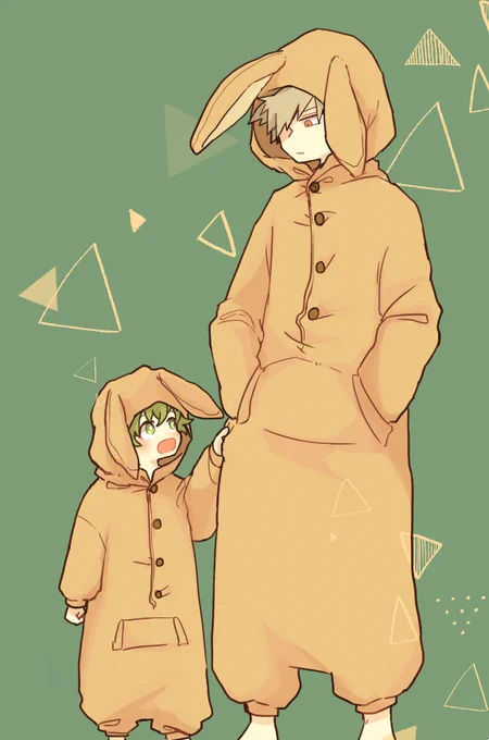 【勝ショタデク】なんとなーくウサギ全身着ぐるみが描きたくなったので落書き…??? 