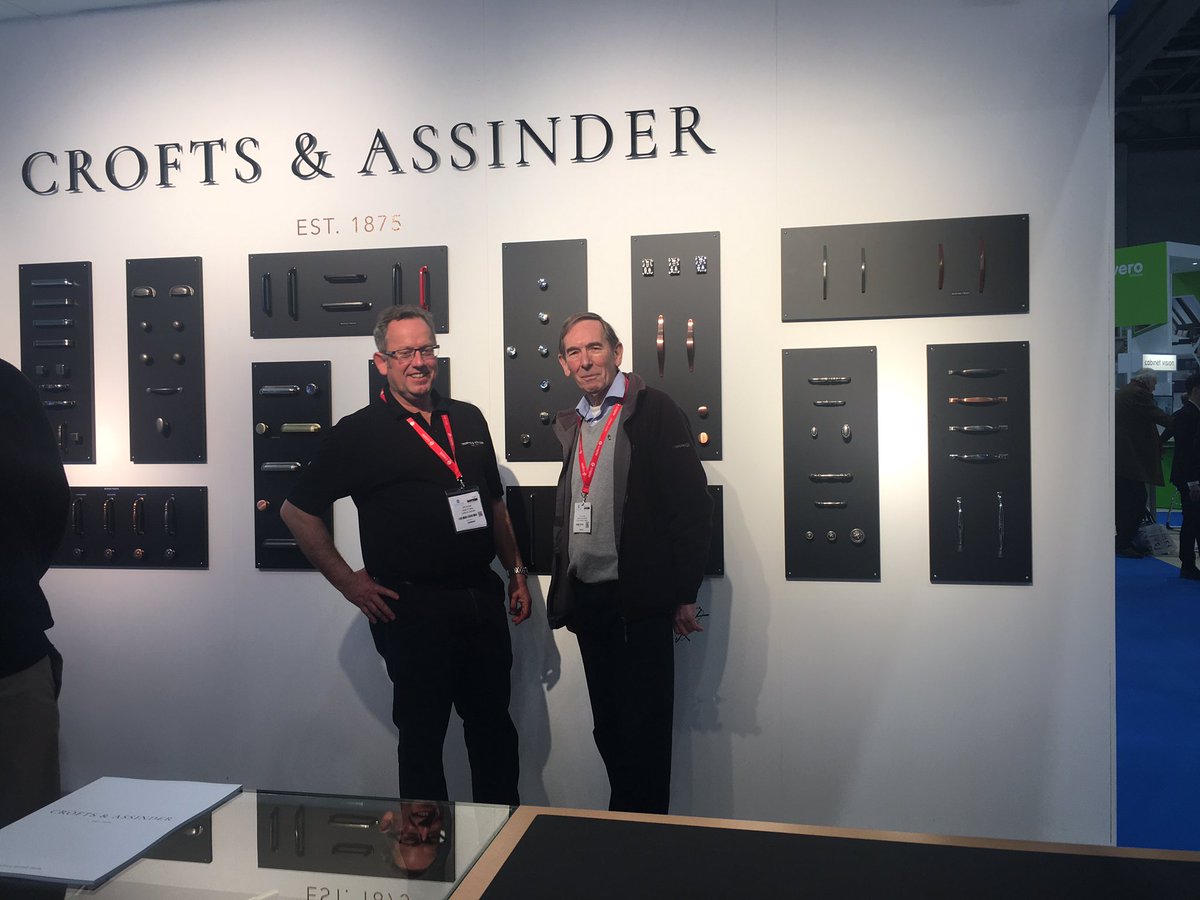 Lovely to see long time friend of Crofts & Assinder, Dr Tony Smart of @FurnitureMkrsCo on our stand at #KBB18