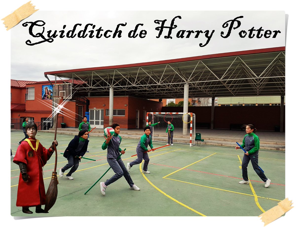 SalesianasSJ's tweet photo. ¡En #EducaciónFísica también se puede #jugar y #practicardeporte! #HarryPotter ha sido nuestra #inspiración 😀 https://t.co/dY8z8b8WHI