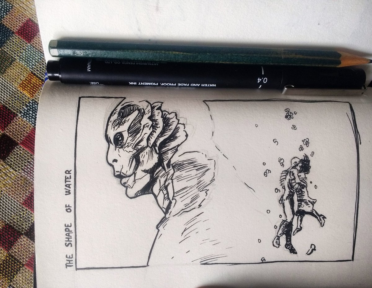 bicirroja's tweet photo. La forma del agua/The shape of water
•
•
#sketch #doodle #drawing #art #illustration #theshapeofwater #oscars #oscars2018 #oscars90 #cine #movies #ilovemovies #sunday #laformadelagua #galaoscars #estanoche #vivaelcine #vivacualquierpeli #cordoba #cordobaesp #bicirroja https://t.co/TV4N0F1NIs
