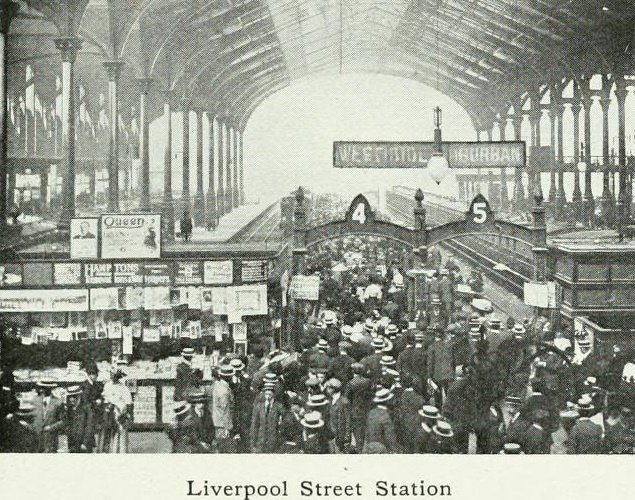 Railwaypast's tweet photo. Liverpool Street Station, London https://t.co/SA6P3VVjyn