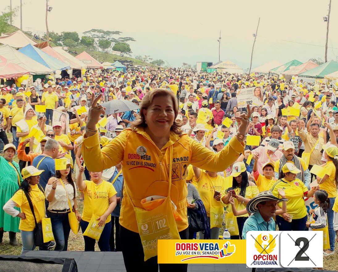 Más de 4 mil personas en YACOPI-Cundinamarca- ratificaron su apoyo a las candidatas ZUCET a la Cámara Opción Ciudadana #102 y al Senado DORIS VEGA Opción Ciudadana #2 #SomosLaOpción