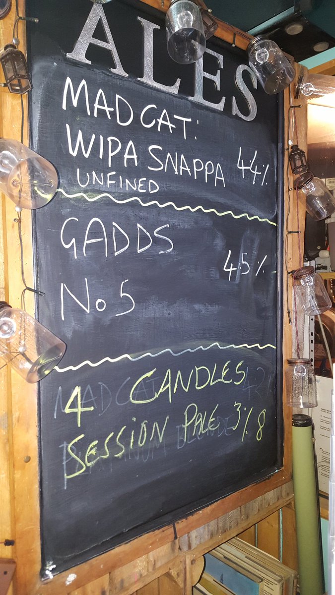 Harbourarmsmarg's tweet photo. Today's beers @madcatbrewery @gaedd @fourcandles https://t.co/QSfRFoO9TQ