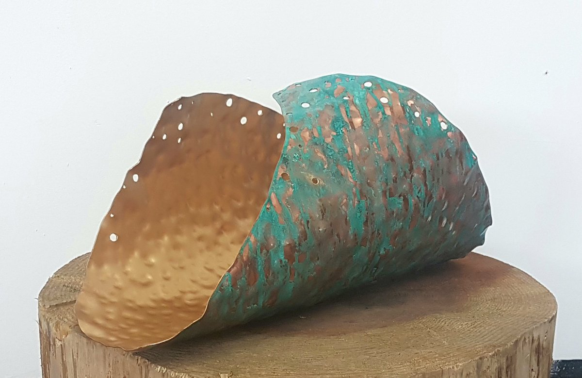 jovanefineart's tweet photo. Freeform Wave IV, copper using verdigris and gold patinas #waves #sculpture #contemporarysculpture #contemporaryart https://t.co/3QZApUYG5B