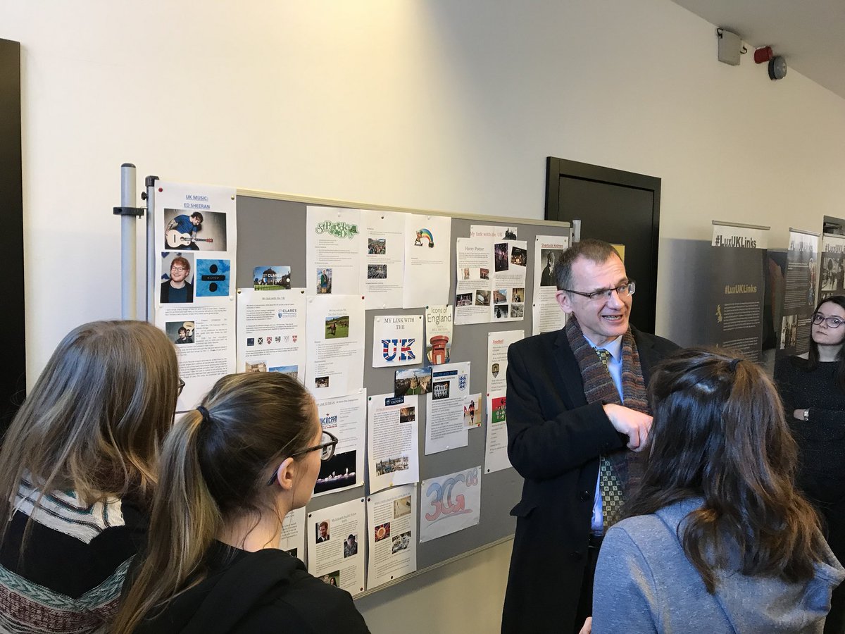 LCDiekirch's tweet photo. Vernissage vun der Expo #LuxUKLinks mam Ambassadeur @HMAJohnMarshall https://t.co/BfPRNVABmK