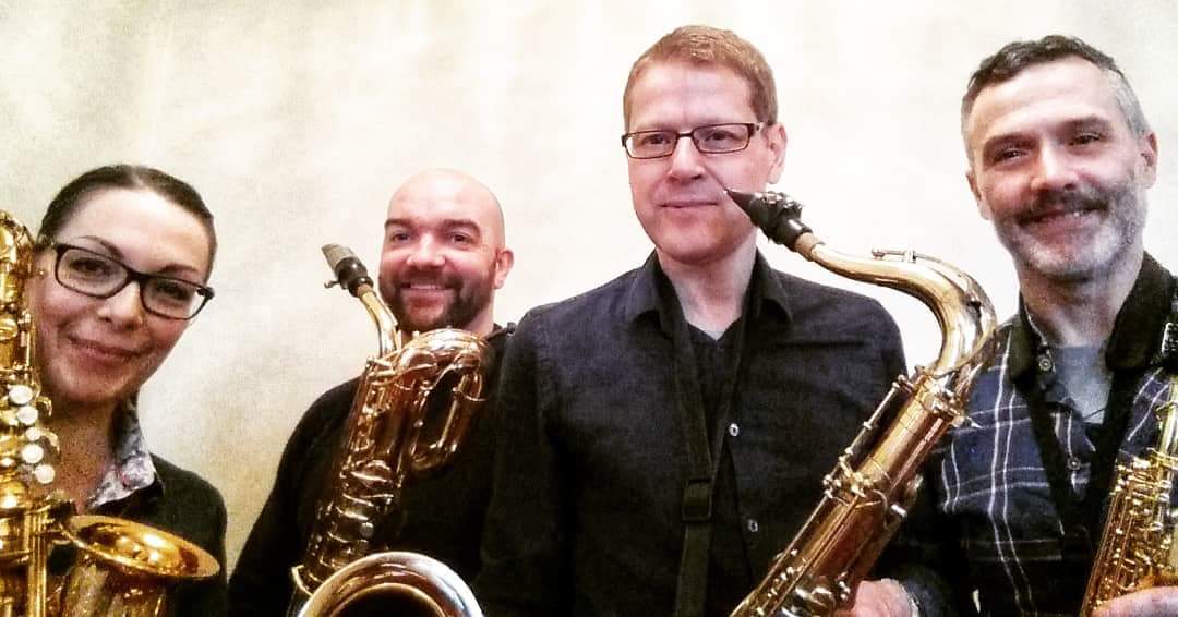 trevorjconner66's tweet photo. GMTQ in prep for Jazz Nights @mycenaehouse #saxquartet #greenwichmeantimequartet #londongigs #saxplayer
Glen Johnson Simeon Murray Nichola Pope https://t.co/oC6YPr2frJ