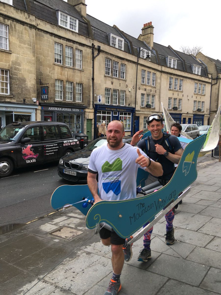cognisess's tweet photo. Team Huskies from @themountain_way have finished the unofficial #BathHalf. To find out how they did along the way go to their Facebook page. Well done team! https://t.co/JLDXu7M4ka