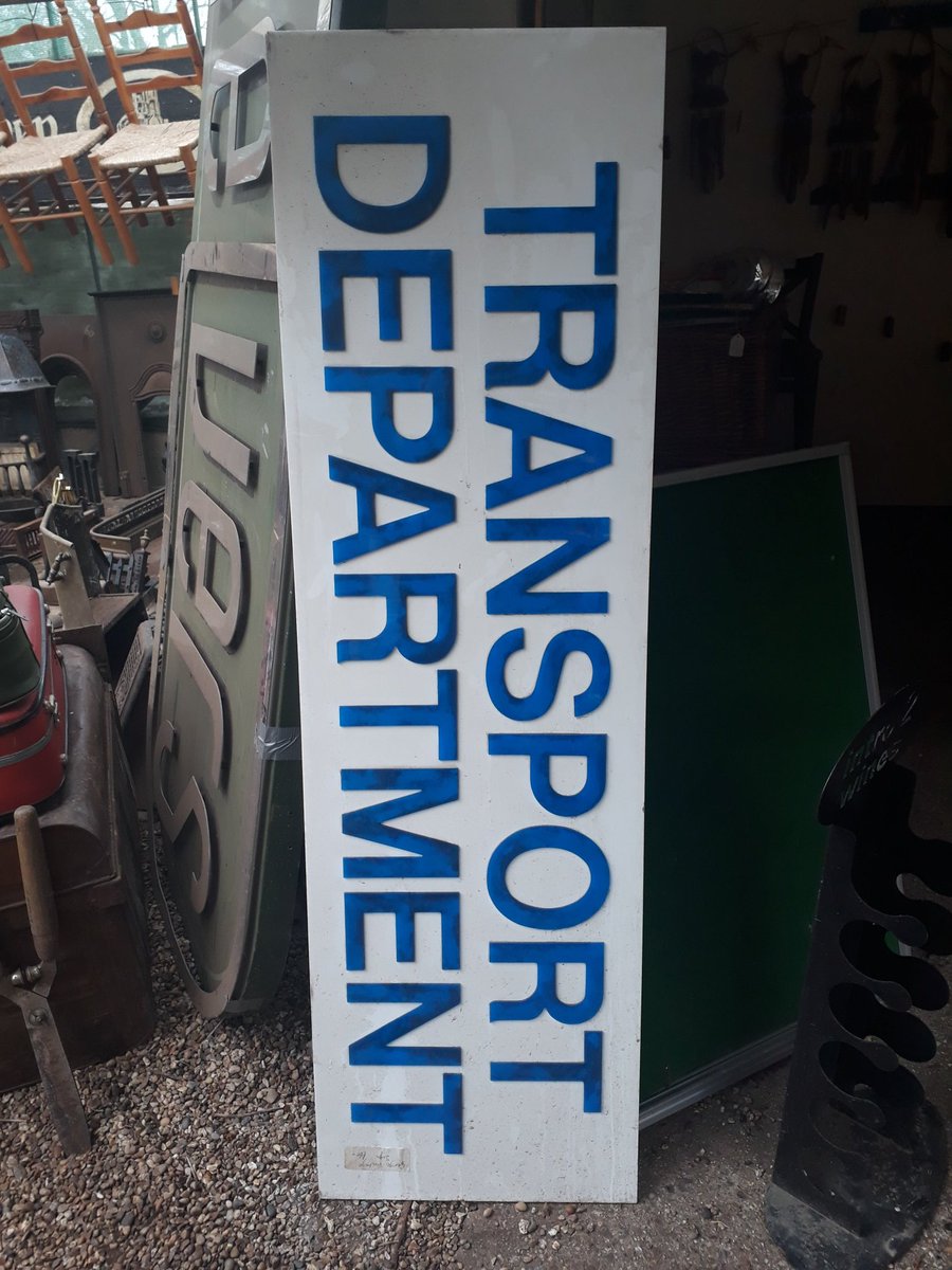 Original Transport Department sign £60 here at The Reclamation Centre #transportsigns #reclaim