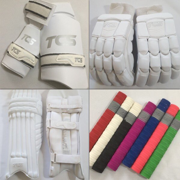 Allthegear99's tweet photo. It’s been a long journey, but well worth the effort. The full range of #TCS products are now available to purchase from our website! #AllTheGear #Cricket #Grips #BatCovers #Gloves #Pads #Stickers #ThighPad #FullWorks https://t.co/JR3xdNqxfS