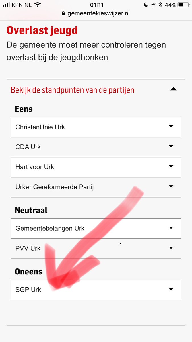Kieswijzer voor de vuurwerk overlast buiten de jaarwisseling om. Kies vooral GEEN <a href="/SGPURK/">SGP-URK</a> zij steken gewoon de kop in het zand.