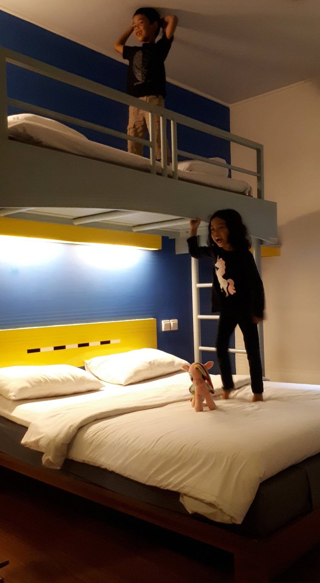 koperminipiknik's tweet photo. We got a bunk bed staycation this weekend and the kids loved it. We'll share the details, soon 😉 hope you had a great weekend, too, guys 😘

#kopermini #travel #travelblogger #travelblog #travelwithkids #family #leisure #holiday #staycations #weekends #hotels #bunkbeds #jakarta https://t.co/5NvBa7waYf