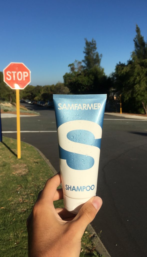 sammileham's tweet photo. STOP. 
Shampoo with @SAMFARMERco.🚿
Available at https://t.co/QcThaCISrD https://t.co/GPbgXrhDcm